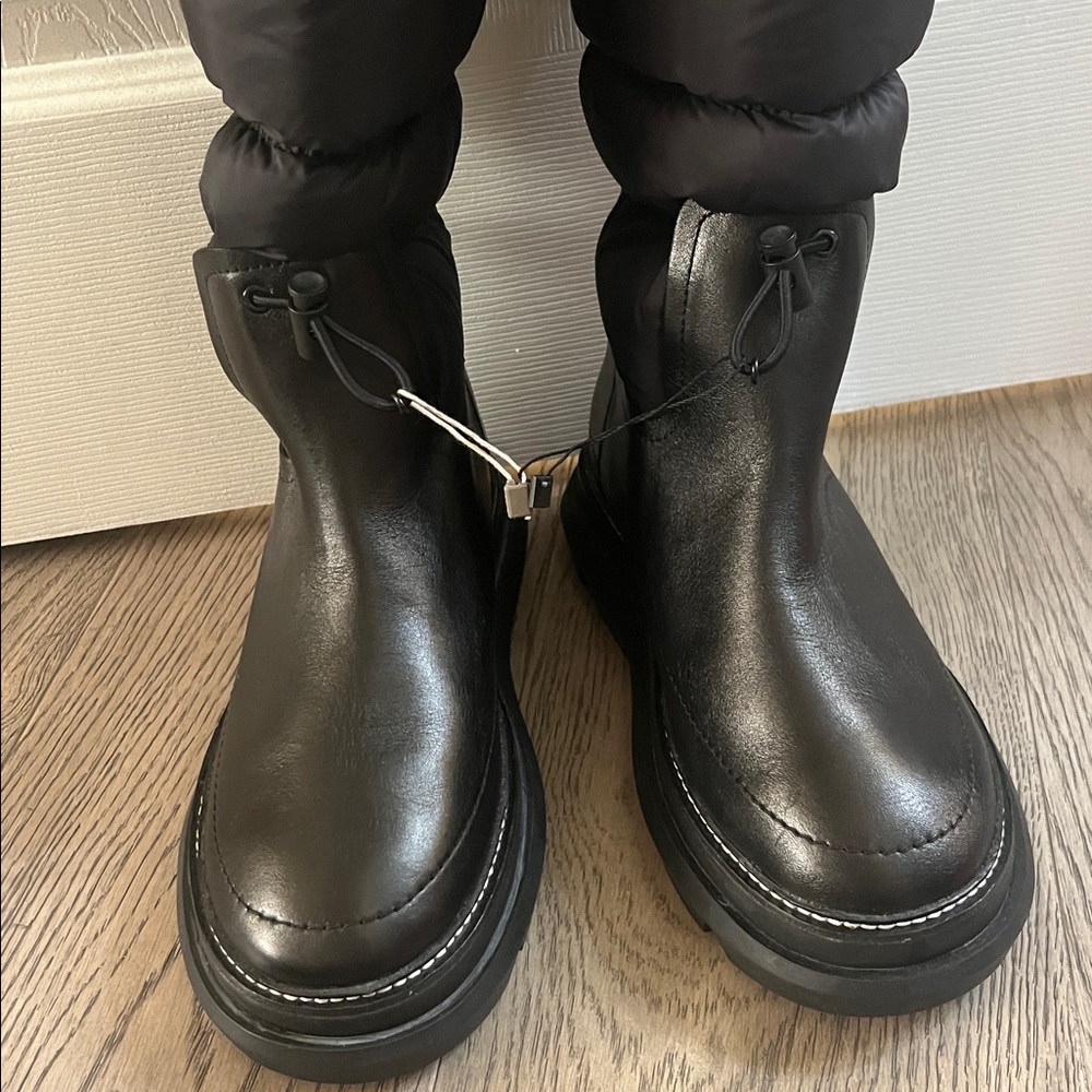 Tory Burch Black Women's Winter Puffer Knee High Boots